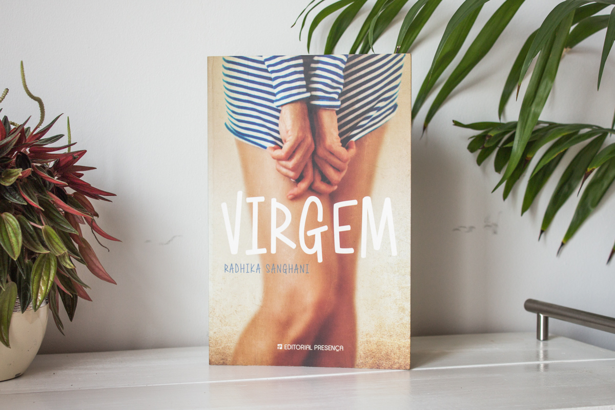 Book standing on a table.