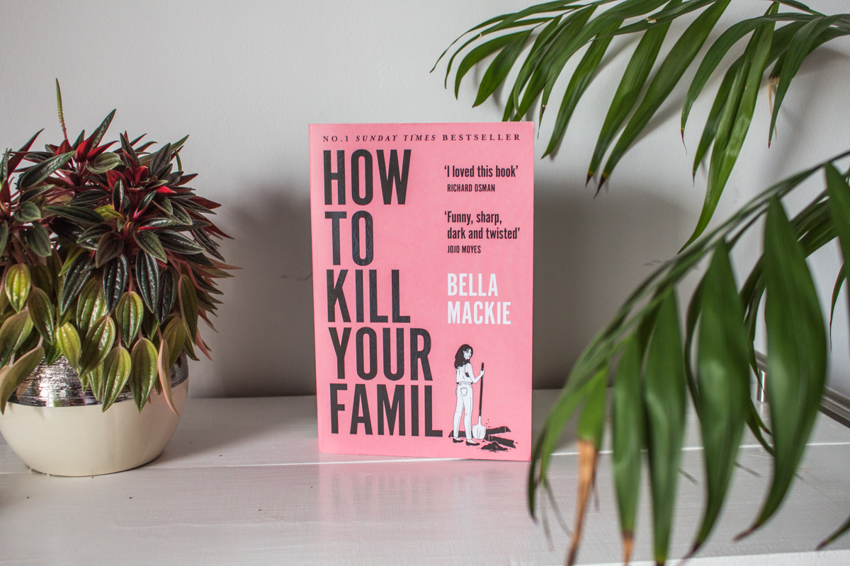 Book standing up on a table.