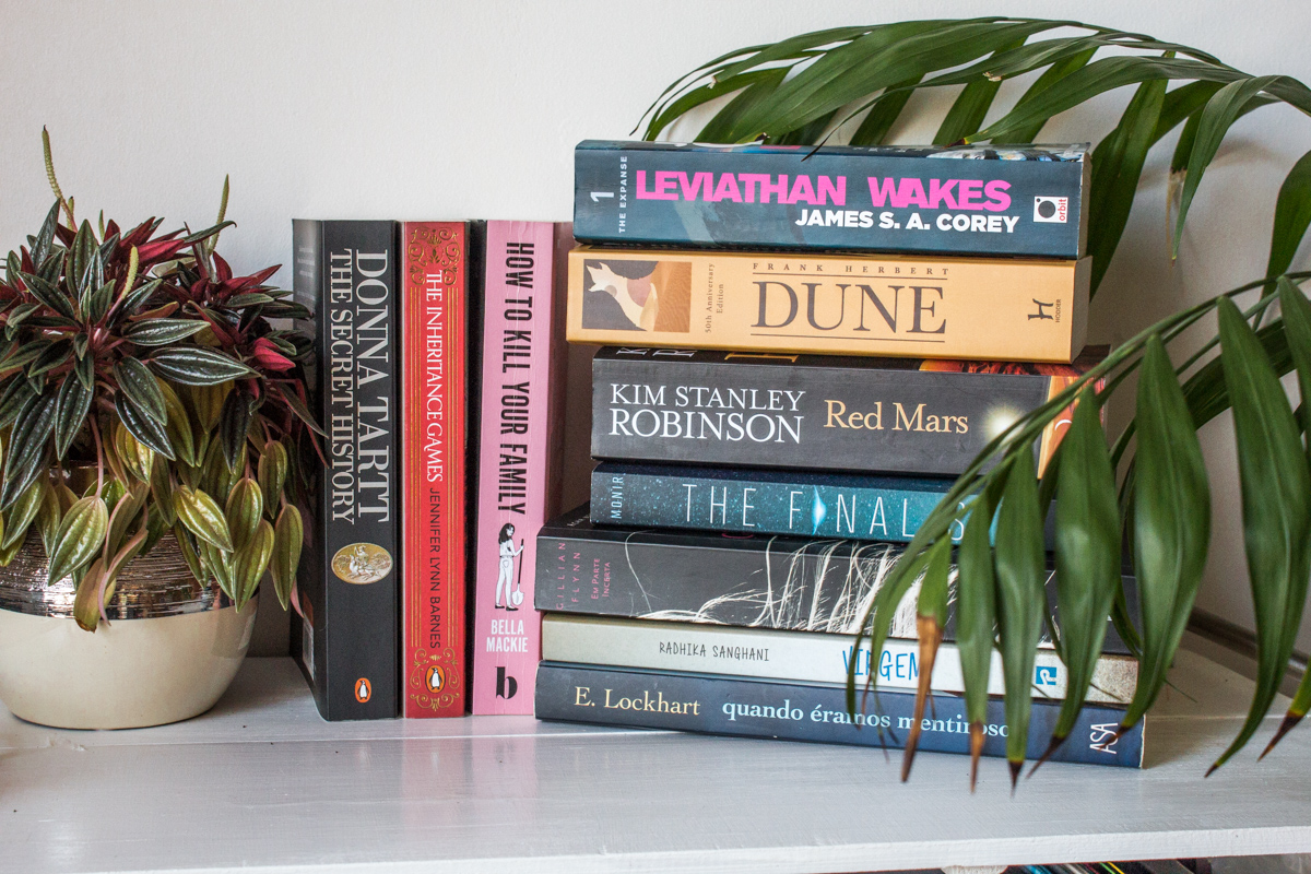 Stack of all the books read and bough during the TBR Zero 4th Quarter