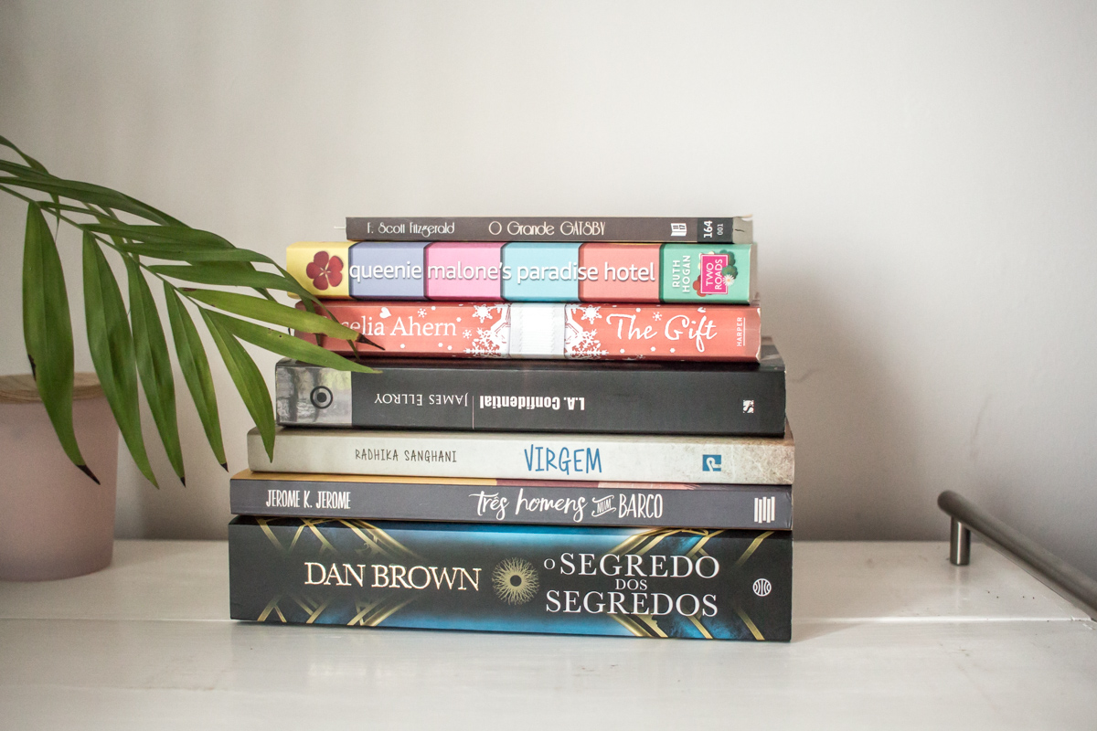 Stack of some of the books mentioned in the post.